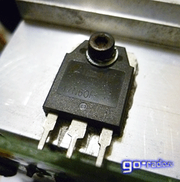 Полевой MOSFET транзистор на плате инвертора