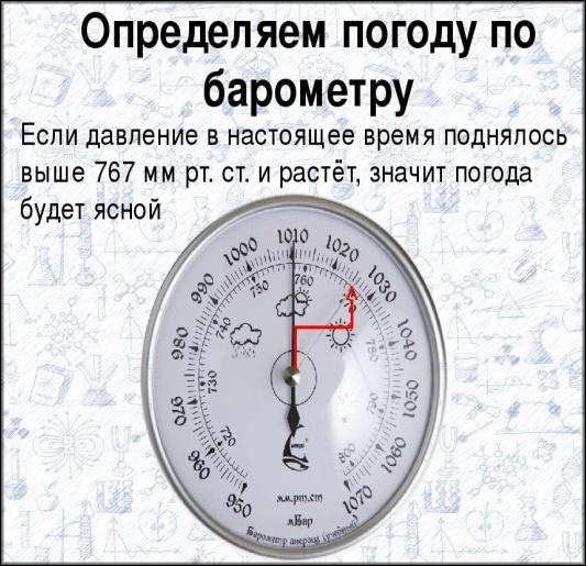 диапазон барометра