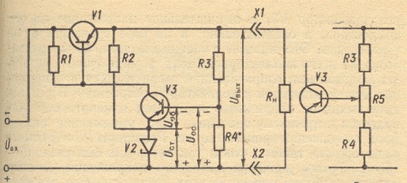 Схема стабилизатора напряжения