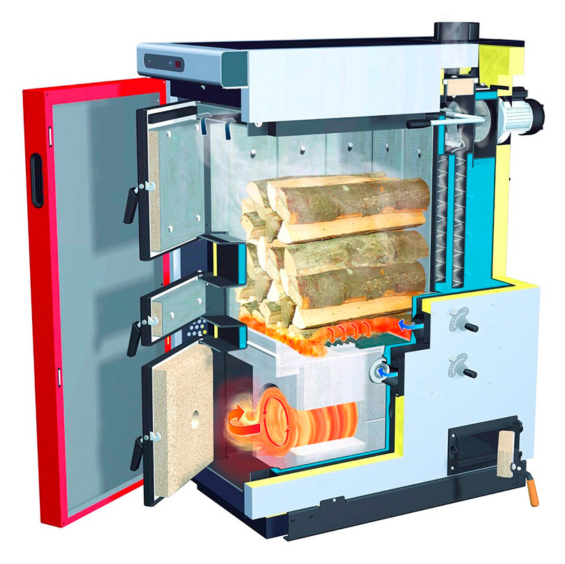 твердотопливный пиролизный котел длительного горения (отмычка)
