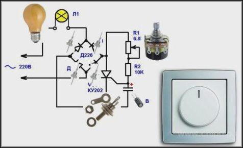 Регулятор напряжения для лампочек